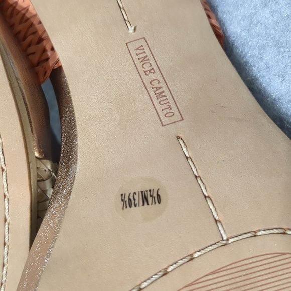 Vince Camuto Adrien Coral leather heel Sandals size 9.5 - Picture 7 of 10